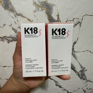 K18 Biomimetic Hairscience Leave-In Molecular Repair Hair Mask - White